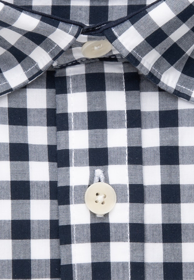 Popeline Business Hemd in Regular mit Button-Down-Kragen in Dunkelblau |  Seidensticker Onlineshop