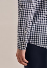 Regular Chemise Business carreaux in Bleu Foncé |  Seidensticker Onlineshop