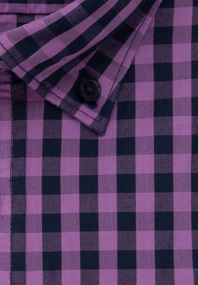 Regular Chemise Business carreaux in Lilas |  Seidensticker Onlineshop