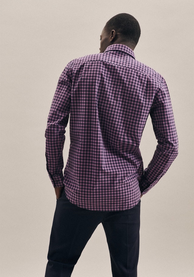 Chemise Business Regular Popeline Col Boutonné in Lilas |  Seidensticker Onlineshop