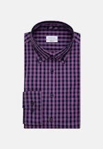 Regular Business Hemd Karo in Lila |  Seidensticker Onlineshop