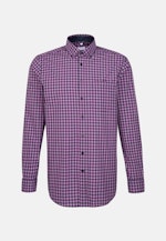 Regular Business Hemd Karo in Lila |  Seidensticker Onlineshop