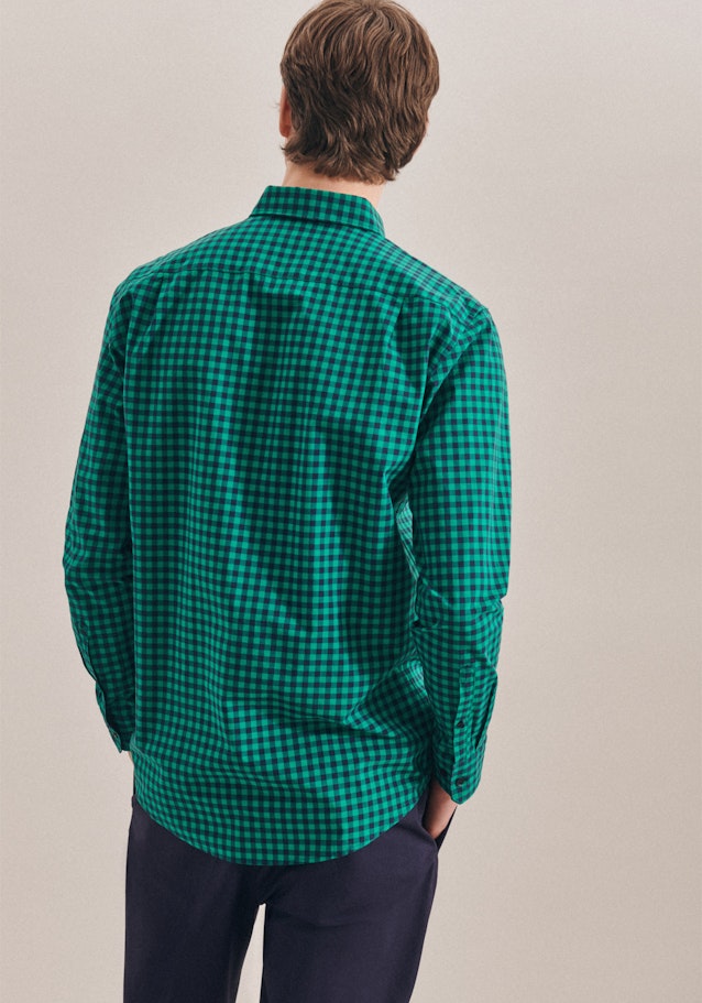 Business Shirt in Regular with Button-Down-Collar in Green |  Seidensticker Onlineshop