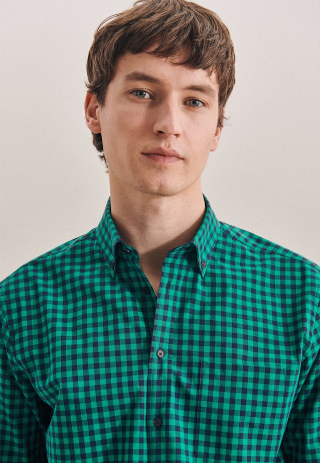 Regular Business Hemd Karo in Grün |  Seidensticker Onlineshop