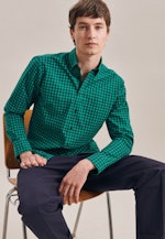 Regular Business Hemd Karo in Grün |  Seidensticker Onlineshop