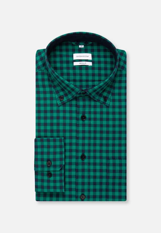 Regular Business Hemd Karo in Grün |  Seidensticker Onlineshop