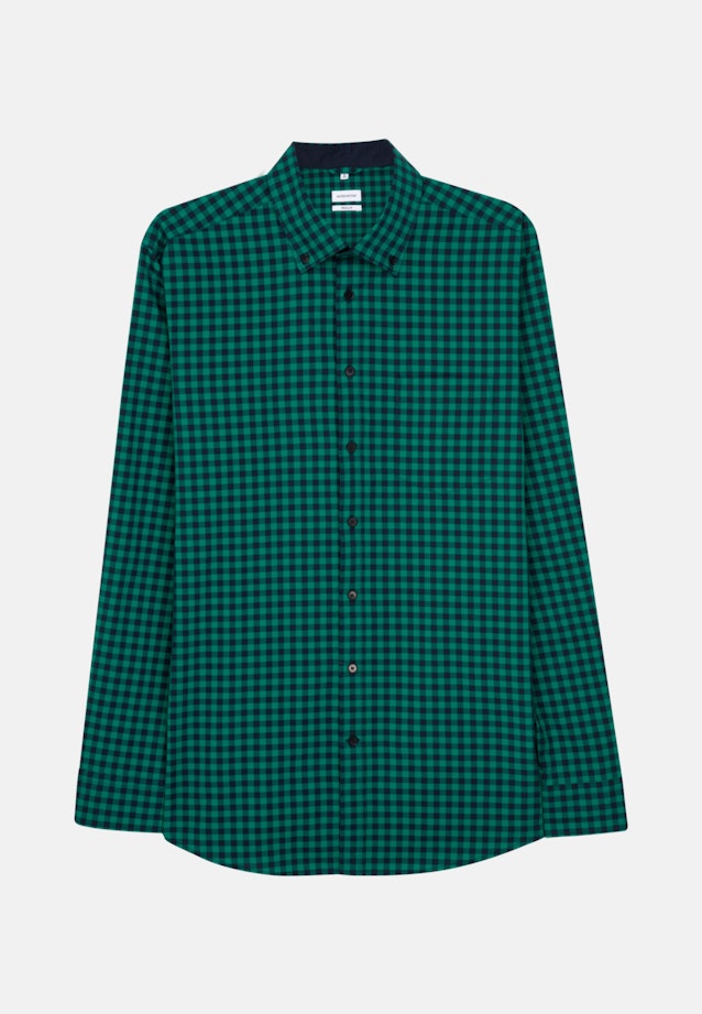 Regular Business Hemd Karo in Grün |  Seidensticker Onlineshop