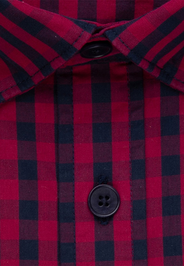Popeline Business Hemd in Regular mit Button-Down-Kragen in Rot |  Seidensticker Onlineshop
