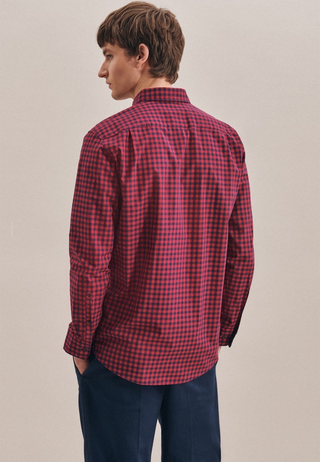 Regular Business Hemd Karo in Rot |  Seidensticker Onlineshop