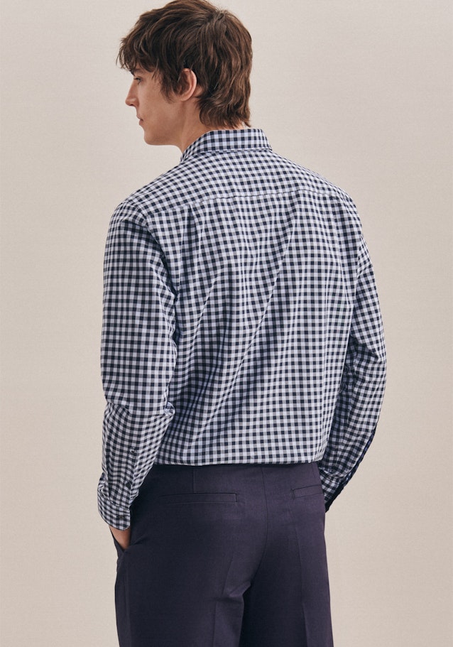 Popeline Business Hemd in Regular mit Button-Down-Kragen in Hellblau | Seidensticker Onlineshop