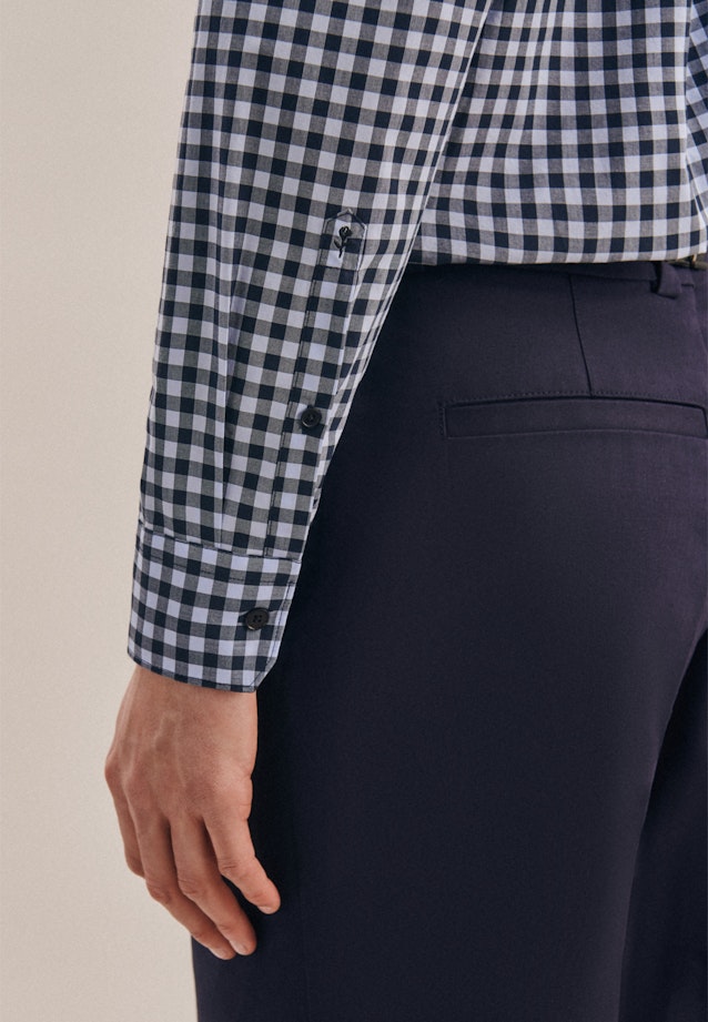 Regular Business Hemd Karo in Hellblau |  Seidensticker Onlineshop