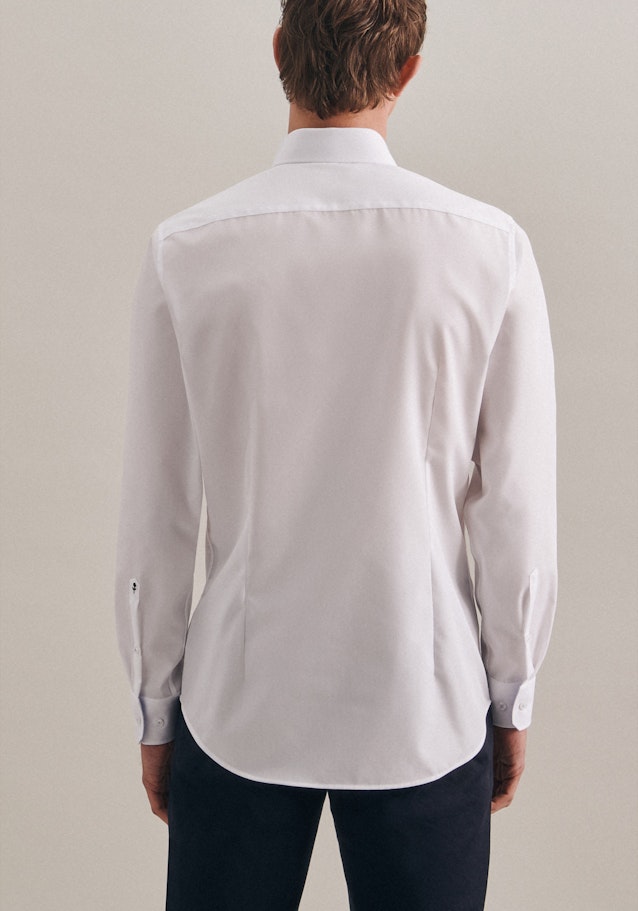 Non-iron Poplin Business Shirt in Shaped with Kent-Collar in White |  Seidensticker Onlineshop