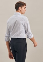 Slim Chemise Business Imprimé in Turquoise |  Seidensticker Onlineshop