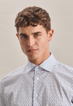 Slim Chemise Business Imprimé in Turquoise |  Seidensticker Onlineshop