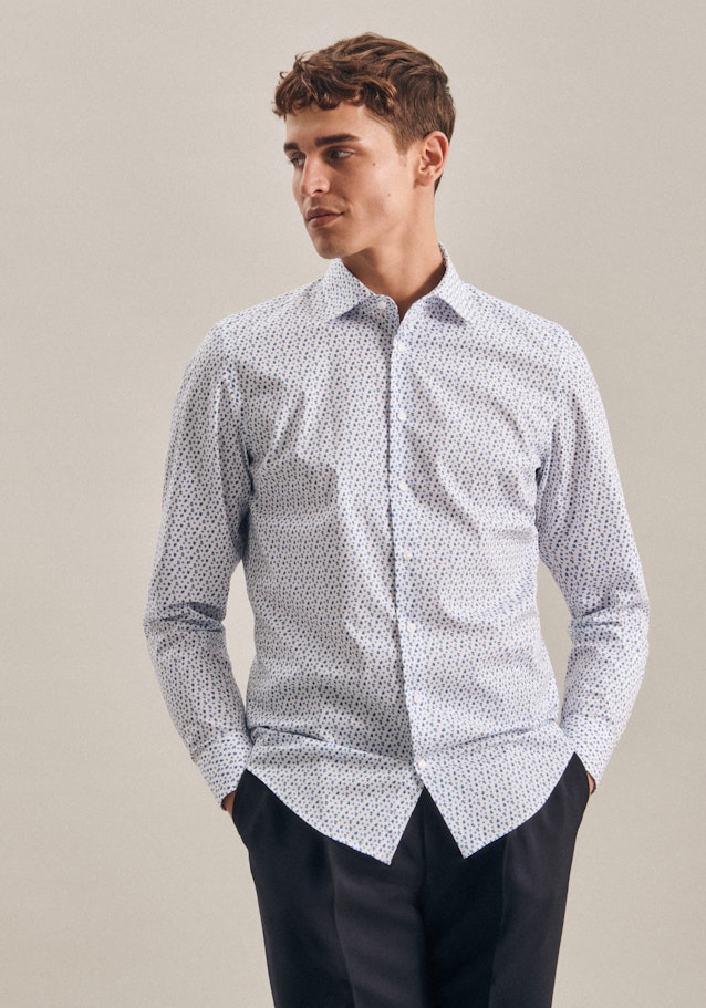 Business Shirt in Slim with Kent-Collar in Turquoise |  Seidensticker Onlineshop