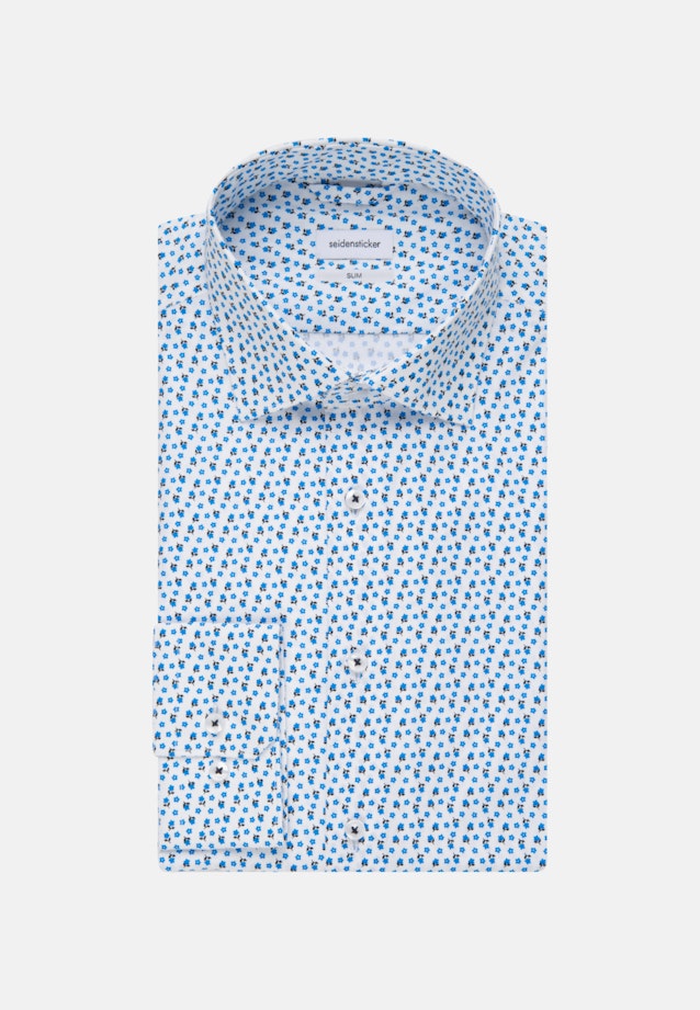 Slim Chemise Business Imprimé in Turquoise |  Seidensticker Onlineshop