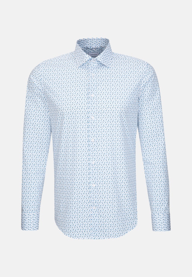 Slim Chemise Business Imprimé in Turquoise |  Seidensticker Onlineshop