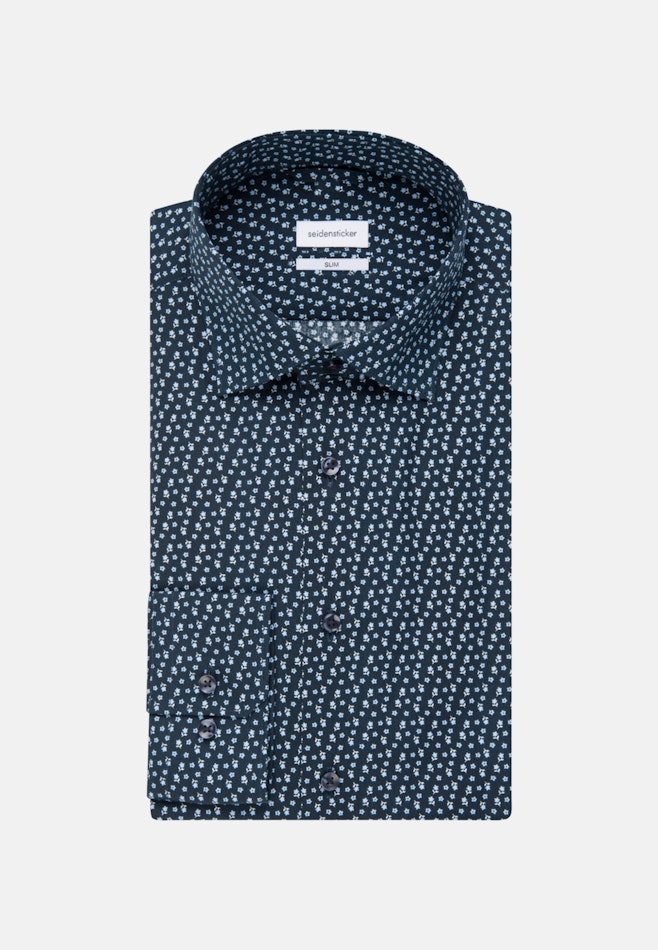 Slim Chemise Business Imprimé dans Bleu Foncé | Boutique en ligne Seidensticker
