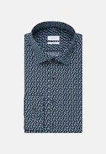 Slim Business Hemd Print in Dunkelblau |  Seidensticker Onlineshop