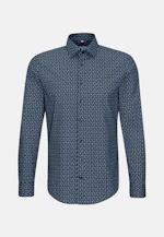 Slim Business Hemd Print in Dunkelblau |  Seidensticker Onlineshop