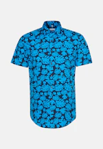 Regular Business Hemd Druck in Türkis/Petrol |  Seidensticker Onlineshop