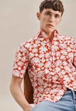 Regular Business Shirt Print in Red |  Seidensticker Onlineshop