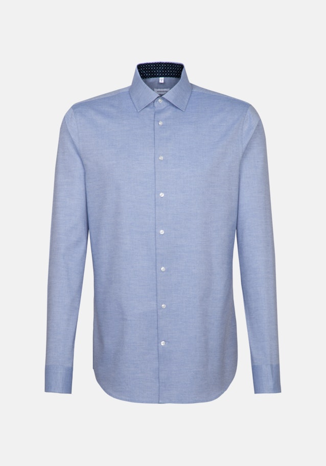 Easy-iron Twill Business Shirt in Slim with Kent-Collar and extra long sleeve in Light Blue |  Seidensticker Onlineshop