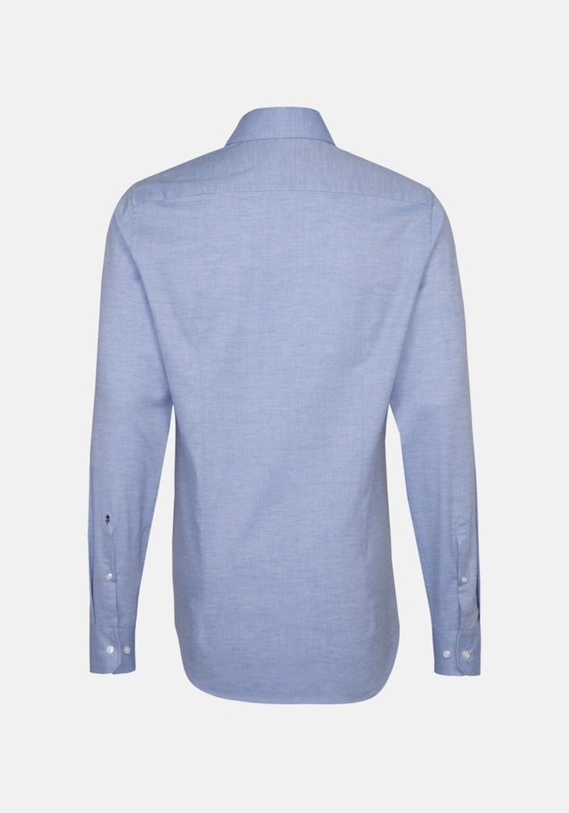 Bügelleichtes Twill Business Hemd in Slim mit Kentkragen und extra langem Arm in Hellblau |  Seidensticker Onlineshop