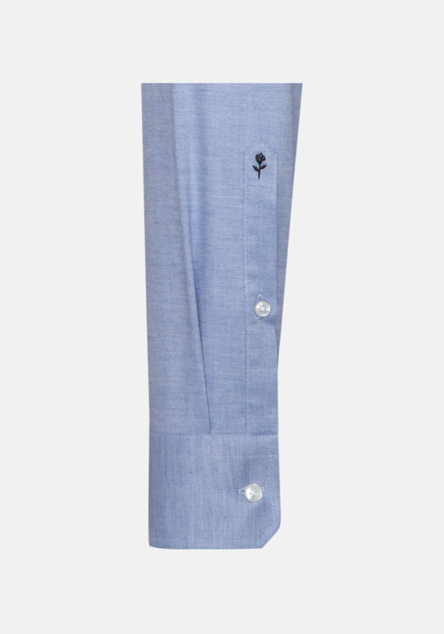 Easy-iron Twill Business overhemd in Slim with Kentkraag and extra long sleeve in Lichtblauw |  Seidensticker Onlineshop