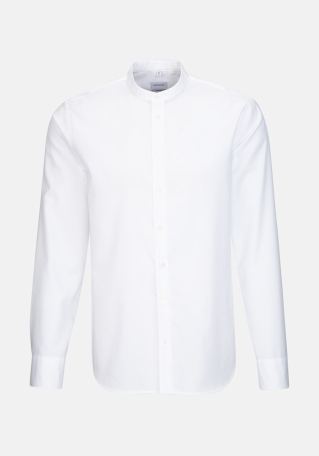 Non-iron Twill Business Shirt in Shaped with Stand-Up Collar in White |  Seidensticker Onlineshop