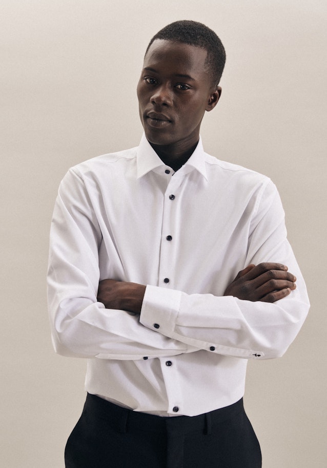 Slim Business Hemd Uni in Weiß | Seidensticker Onlineshop