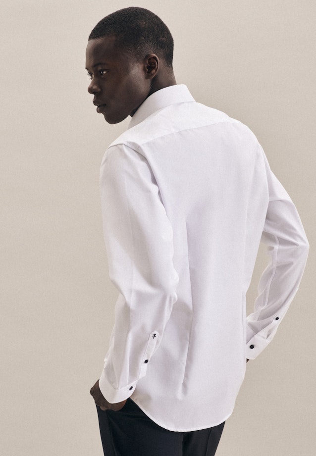 Slim Business Hemd Uni in Weiß |  Seidensticker Onlineshop