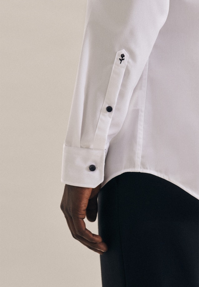 Slim Business Hemd Uni in Weiß |  Seidensticker Onlineshop