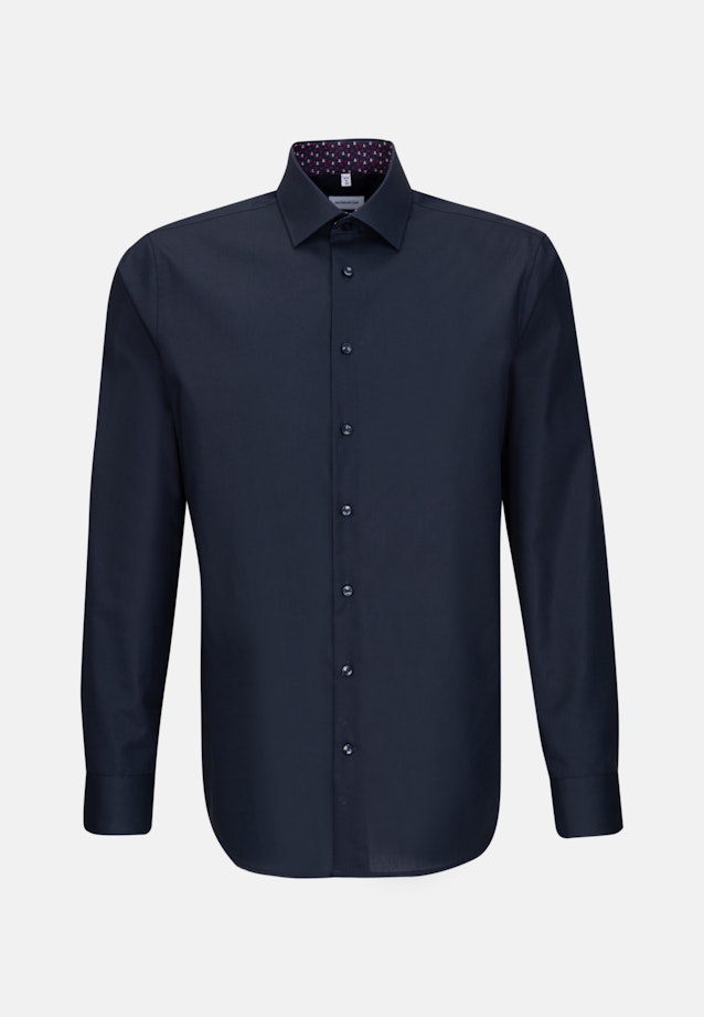 Slim Business Hemd Uni in Dunkelblau |  Seidensticker Onlineshop