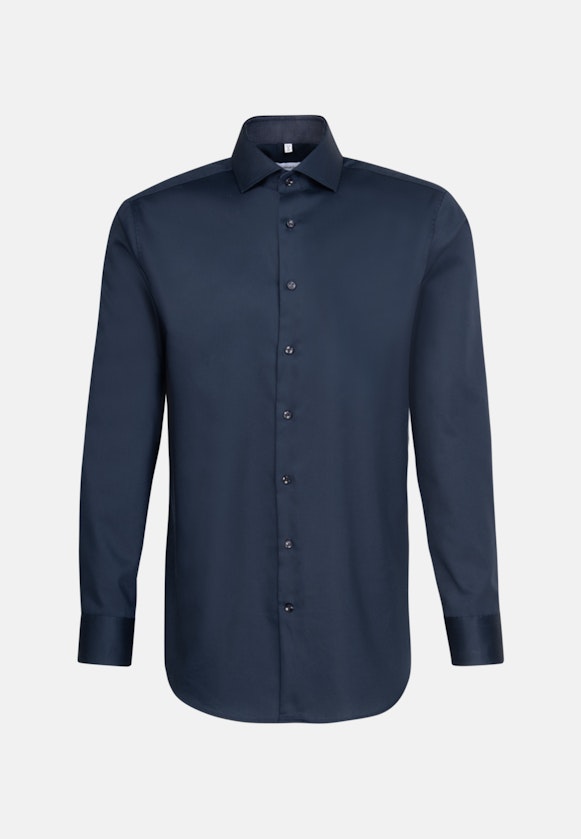 Shaped Business Hemd Uni in Dunkelblau |  Seidensticker Onlineshop