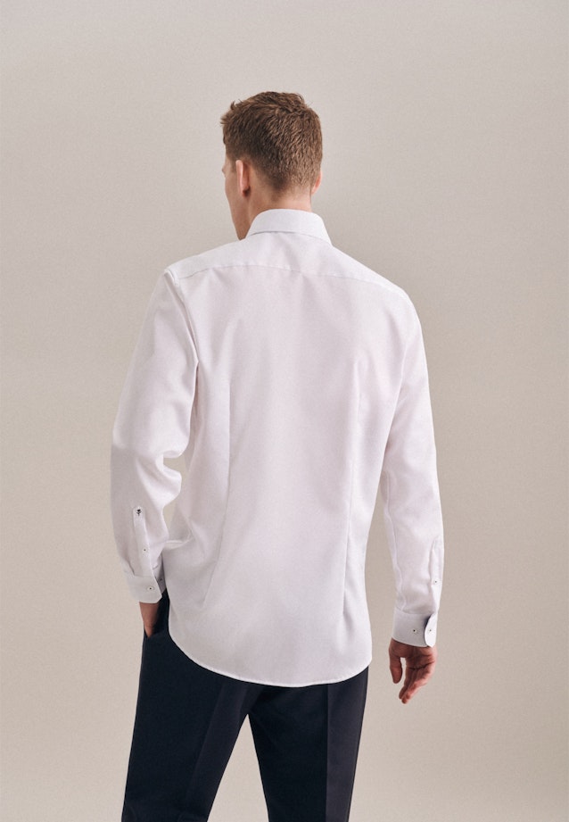 Shaped Business Hemd Uni in Weiß |  Seidensticker Onlineshop