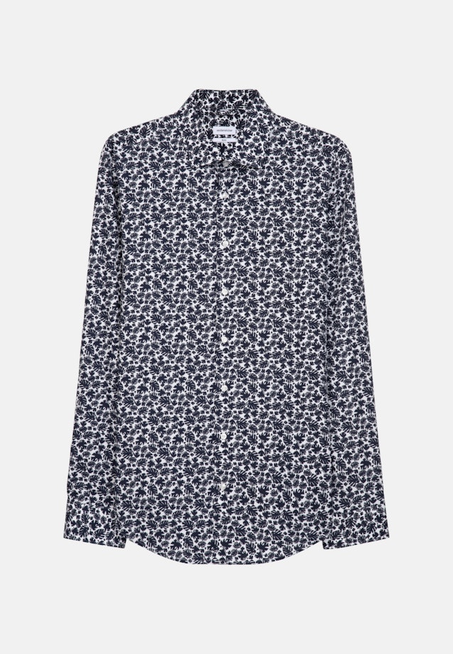Slim Business Shirt Print in Dark Blue |  Seidensticker Onlineshop