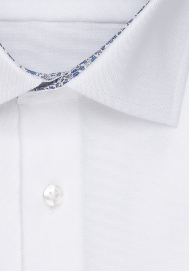 Bügelfreies Oxfordhemd in Shaped mit Kentkragen und extra langem Arm in Weiß |  Seidensticker Onlineshop