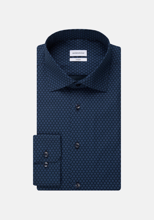 Popeline Business overhemd in X-Slim with Kentkraag and extra long sleeve in Lichtblauw |  Seidensticker Onlineshop