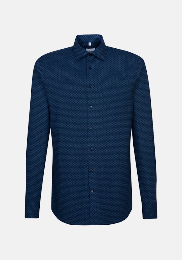 Popeline Business overhemd in X-Slim with Kentkraag and extra long sleeve in Lichtblauw |  Seidensticker Onlineshop