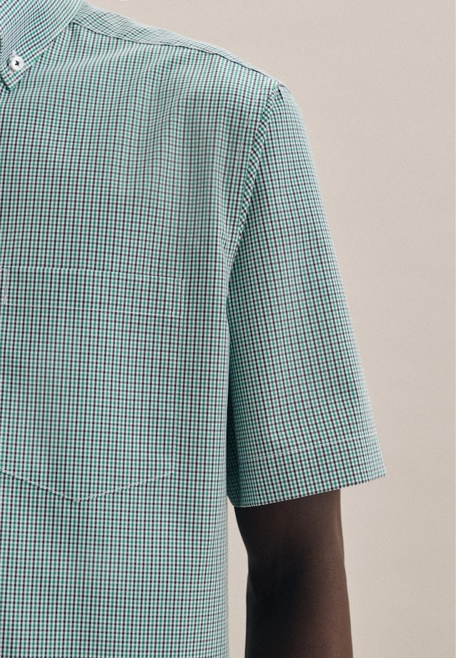 Regular Business Shirt Check in Green |  Seidensticker Onlineshop