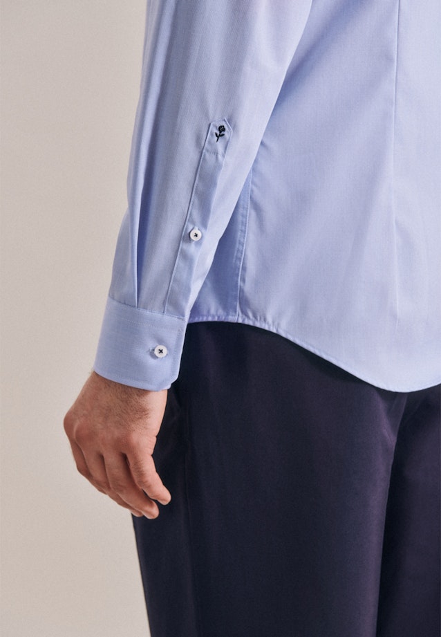 Shaped Chemise Business uni in Bleu Clair |  Seidensticker Onlineshop