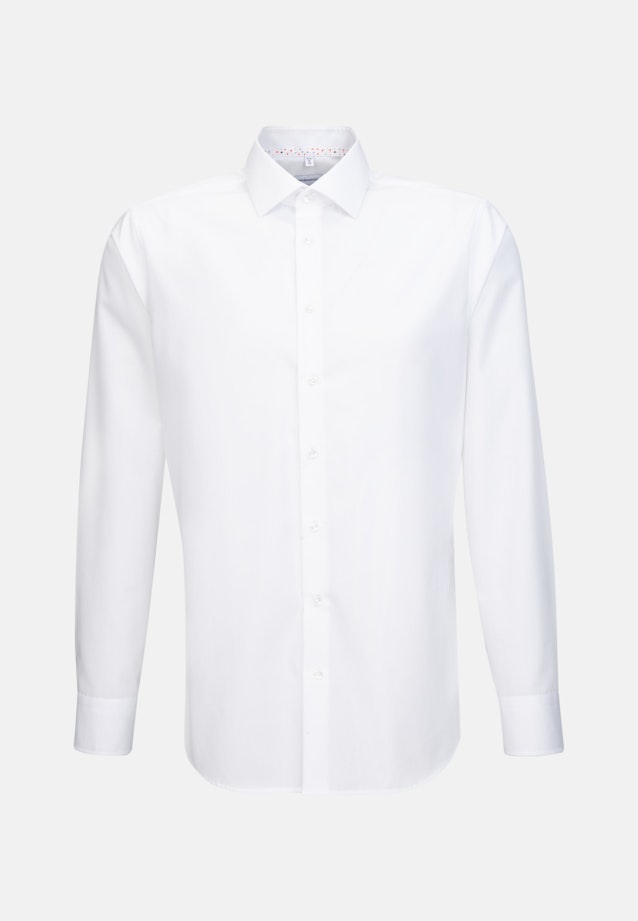 Shaped Business Shirt Plain in White |  Seidensticker Onlineshop
