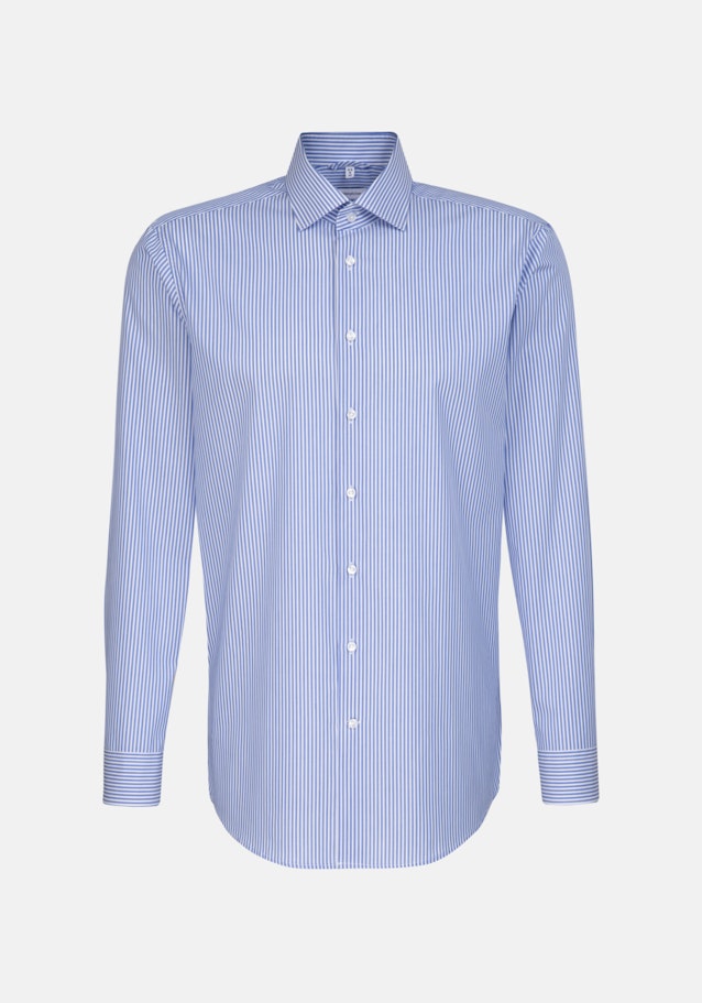 Non-iron Poplin Business Shirt in Regular with Kent-Collar in Light Blue |  Seidensticker Onlineshop