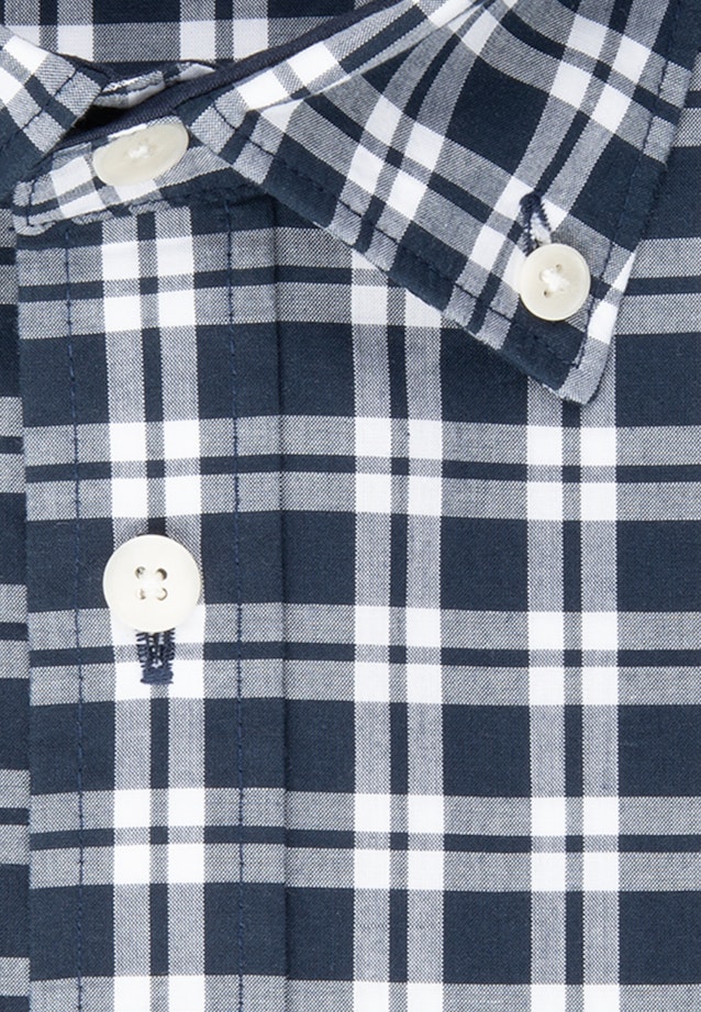 Regular Business Shirt Check in Dark Blue |  Seidensticker Onlineshop