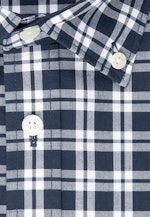 Regular Business Shirt Check in Dark Blue |  Seidensticker Onlineshop