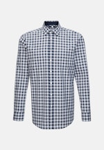 Regular Business Shirt Check in Dark Blue |  Seidensticker Onlineshop