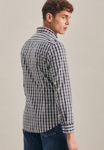 Slim Business Shirt Check in Dark Blue |  Seidensticker Onlineshop