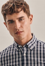 Slim Business Shirt Check in Dark Blue |  Seidensticker Onlineshop
