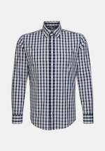 Slim Business Hemd Karo in Dunkelblau |  Seidensticker Onlineshop